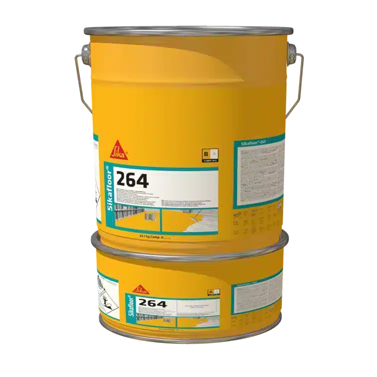 Sikafloor-264 RAL 7032 színű műgyanta bevonat 30 kg-os kiszerelés = 1 db A + B komponens
