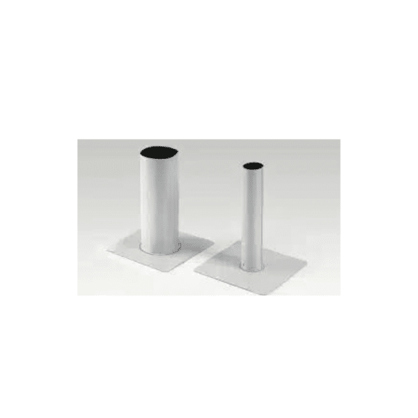 S-Scupper PVC 110 világosszürke oldalkifolyó egység = 1 db 490 mm csőhossz, 5 °-os lejtés