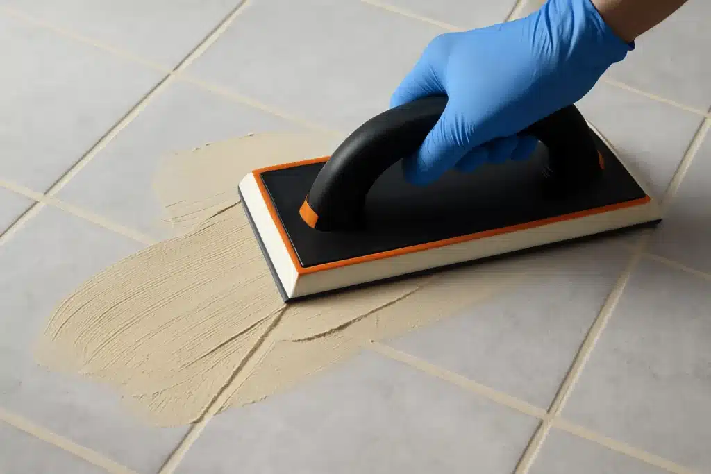 Fugázás közben simított kerámialapok