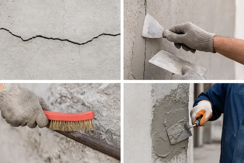 betonjavitas lepesrol lepesre habarcs felhordas felujitas